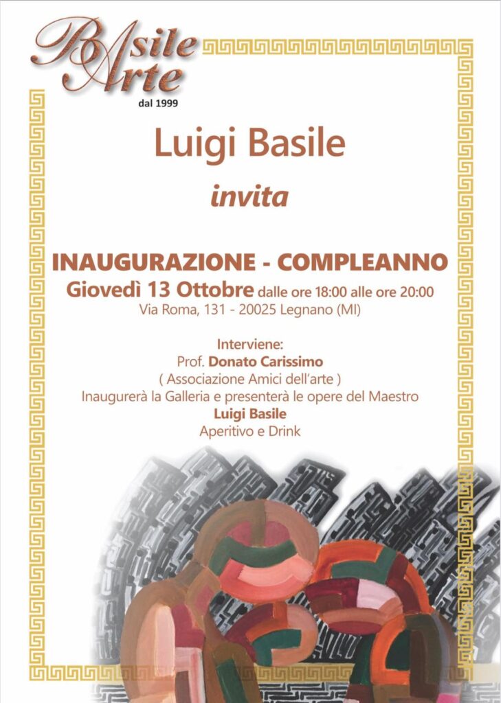 Inaugurazione galleria d'arte Luigi Basile